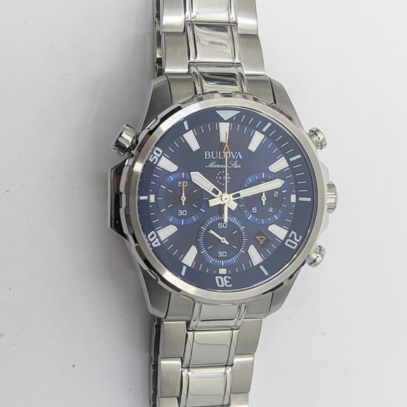 # 601 Bulova Men's Marine Blue Dial Watch - 96B256 - Picture 2 of 5